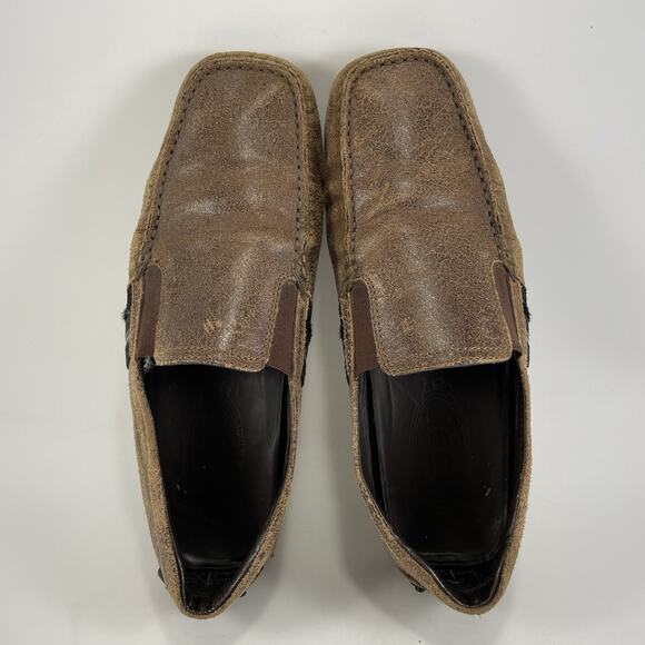 Tod’s Slip On Loafer Driving Shoes Driver Mens Size 8 Brown Leather Casual main image 9
